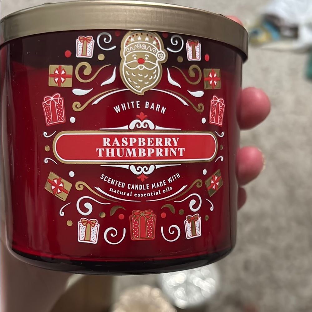 White Barn Red Raspberry Jam Candle